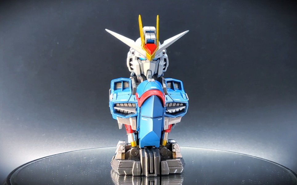 高达扭蛋 机械胸像 强袭自由高达 改造成飞升自由高达 胸像