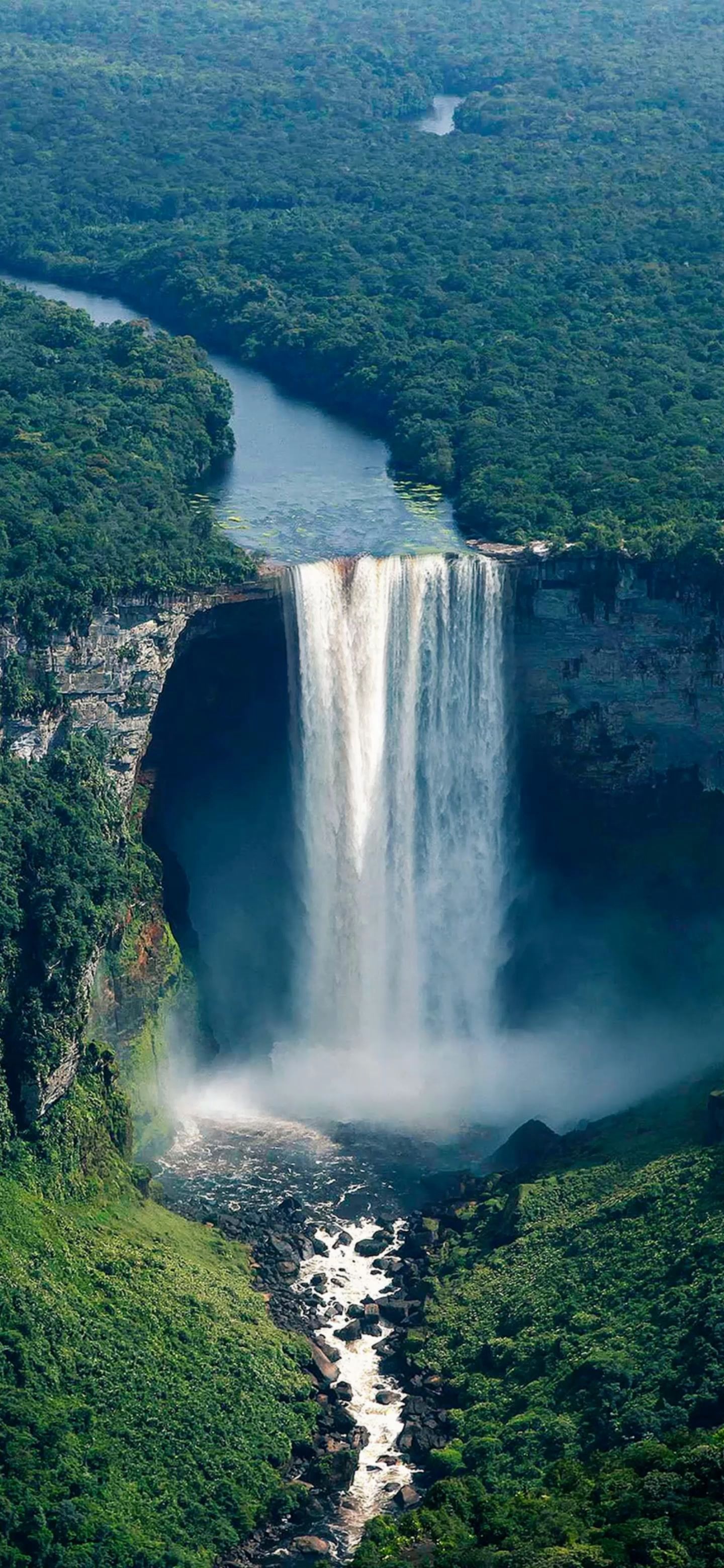 无限循环瀑布动图,可不可以做壁纸