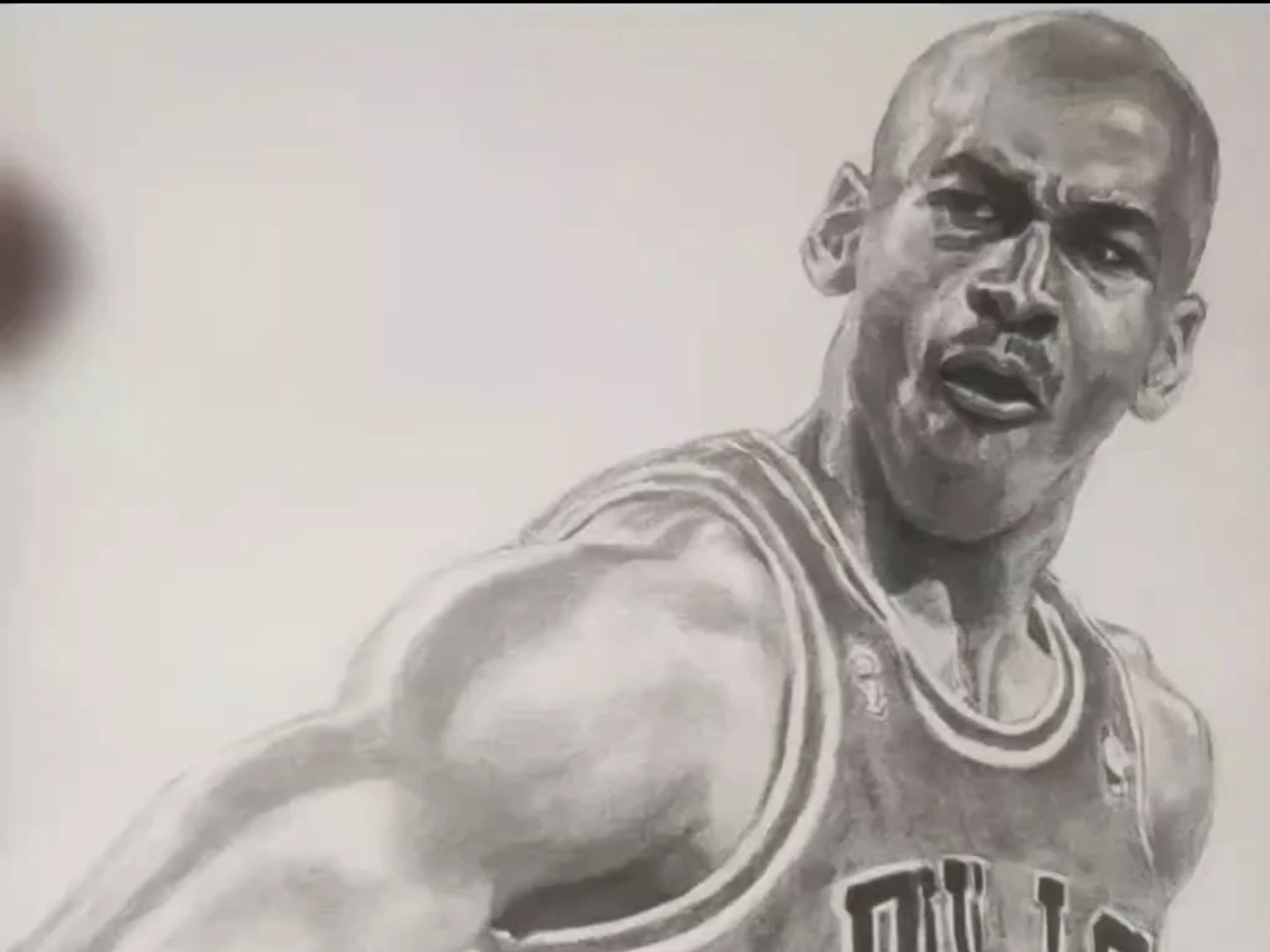 篮球之神——michael jordan迈克尔 乔丹!素描人像