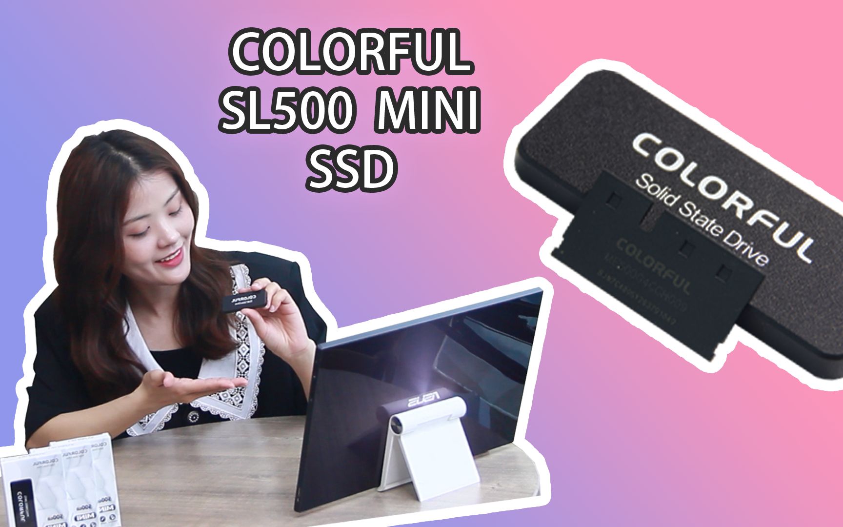 SATA 固态硬盘体积能小到什么程度?七彩虹 SL500 Mini SSD告诉你哔哩哔哩bilibili