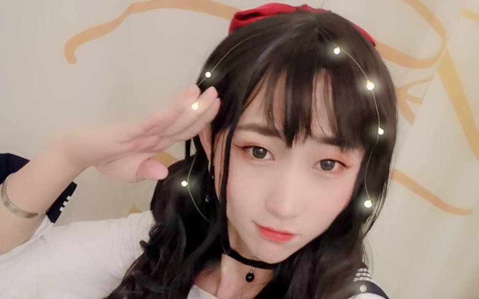 女装大佬化身水冰月尝试日系学生装