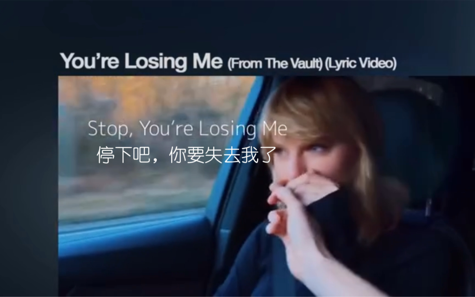 [图]这一声叹息就是我们的结局了/录像带回忆MV｜You‘re losing me【中英歌词】