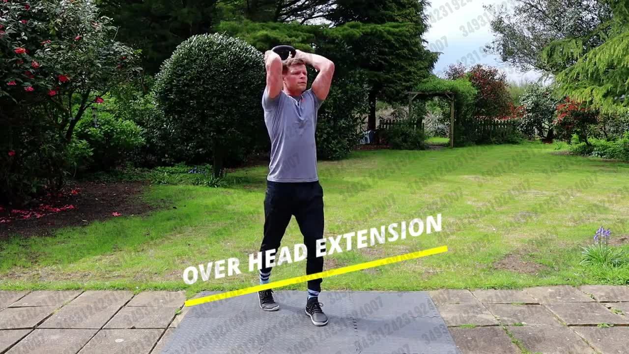 06.14 【pavel krotov】壶铃过头伸展(三头肌练习演示)