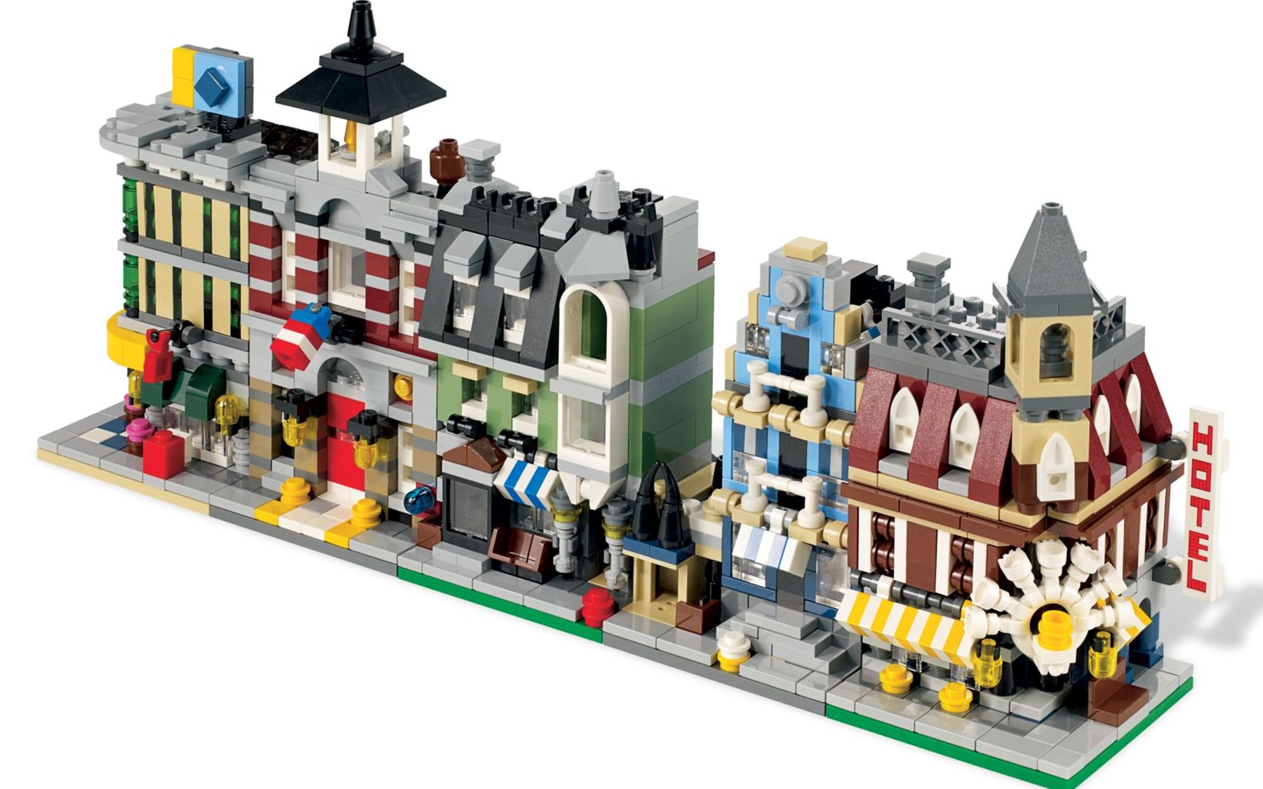 乐高lego 10230 创意百变高手 迷你街景 2012速拼评测_哔哩哔哩 (゜