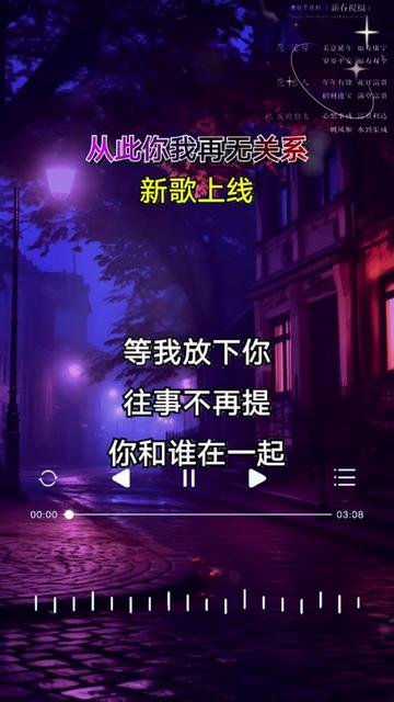 等我放下你往事不再提,你和谁在一起我都不介意,不管你是真心还是假意