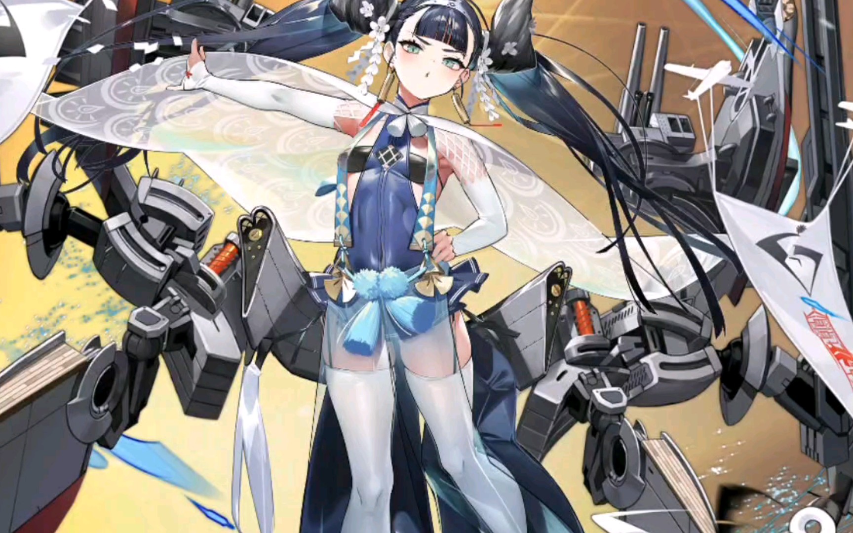 碧蓝航线 鹖语音展示含特殊触摸,她说话噼里啪啦的,太顶了.