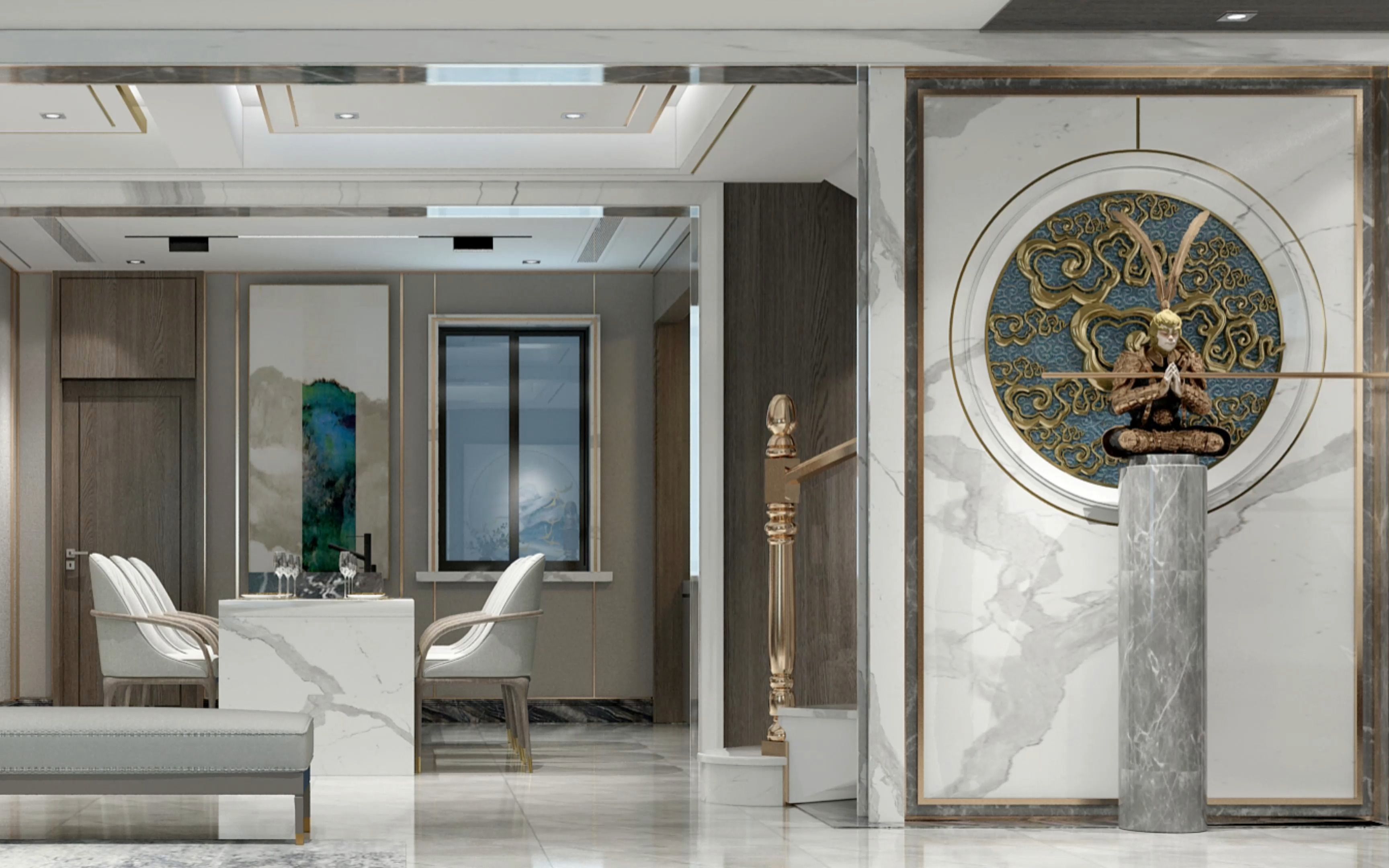 别墅设计 无主灯设计