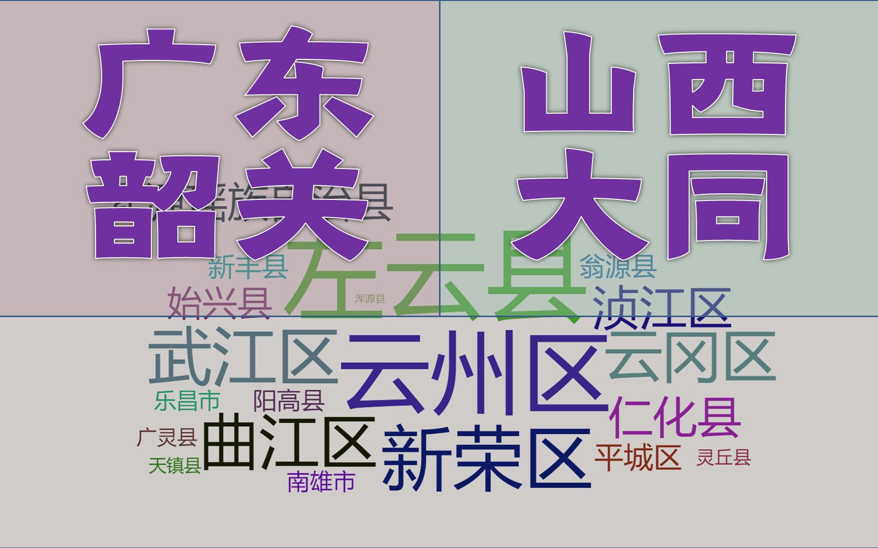 山西大同、广东韶关,人均GDP仅差136元,行政区实力悬殊吗?哔哩哔哩bilibili