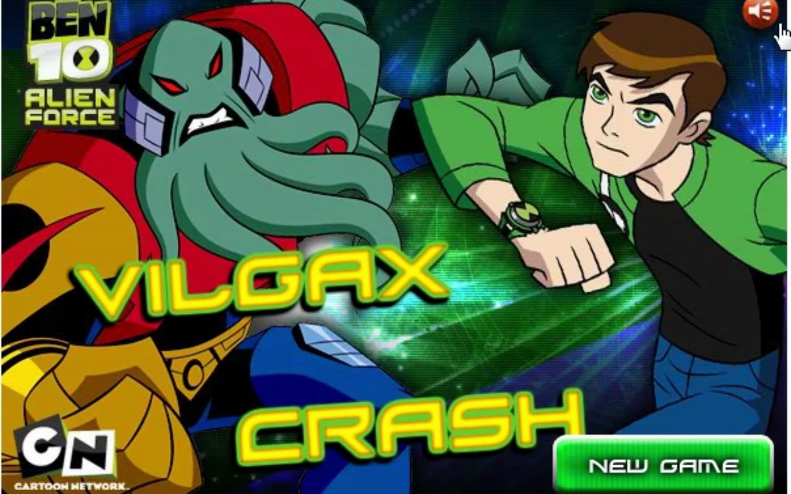 ben 10 alien force vilgax crash 少年骇客 追击魔贾斯 游戏游玩