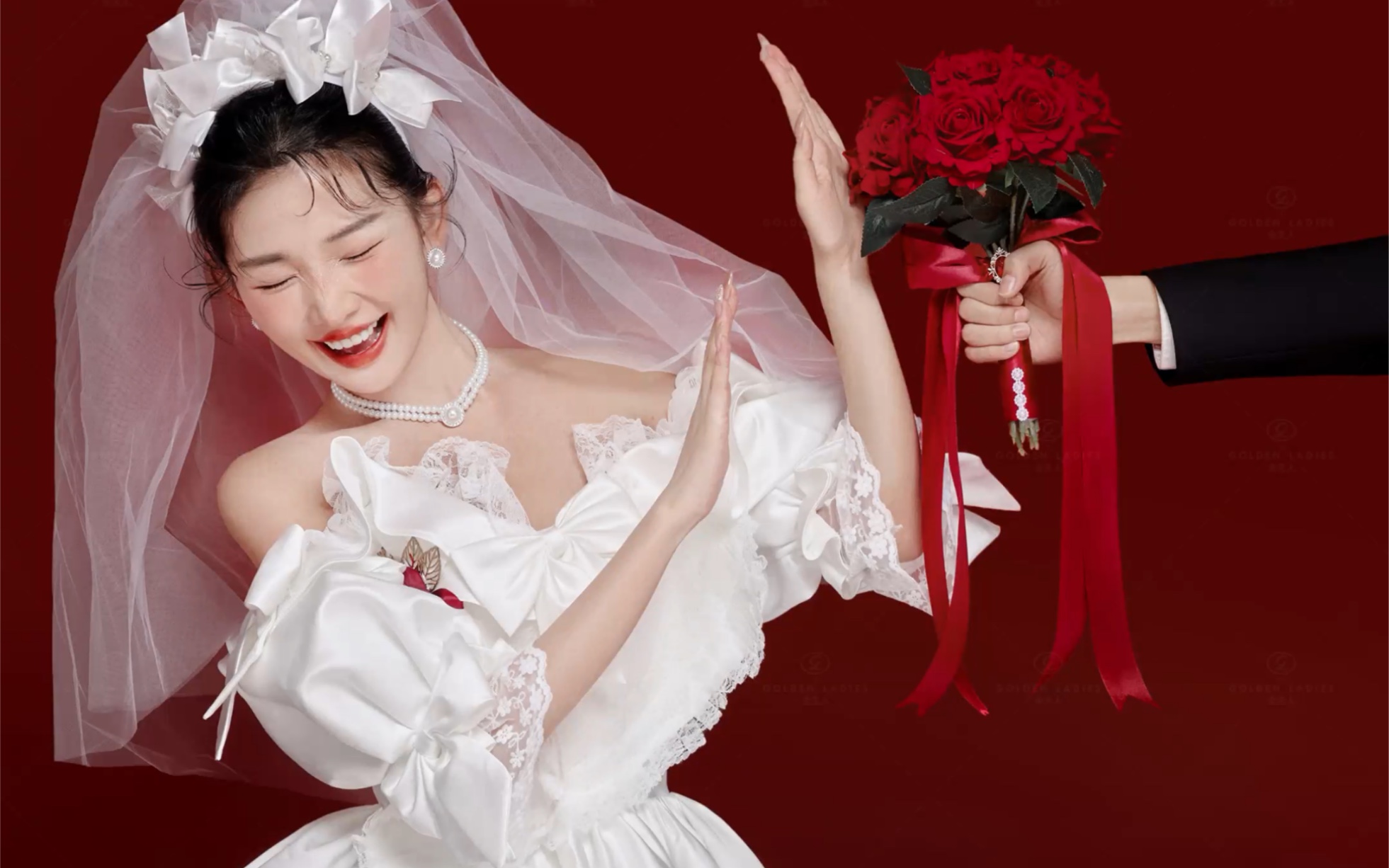 姐妹们不开玩笑7515结婚一定要拍一组喜嫁婚纱照,巨甜又喜庆05