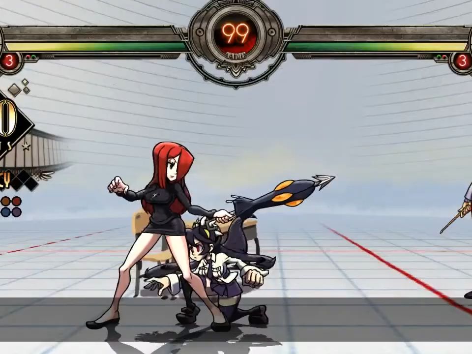 骷髅女孩 parasoul连招5