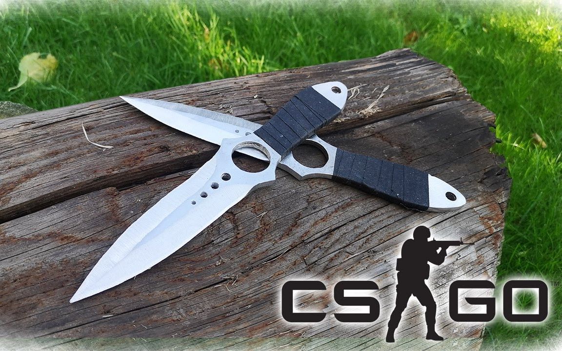 手工铝汁铸造csgo骷髅匕首alumitube