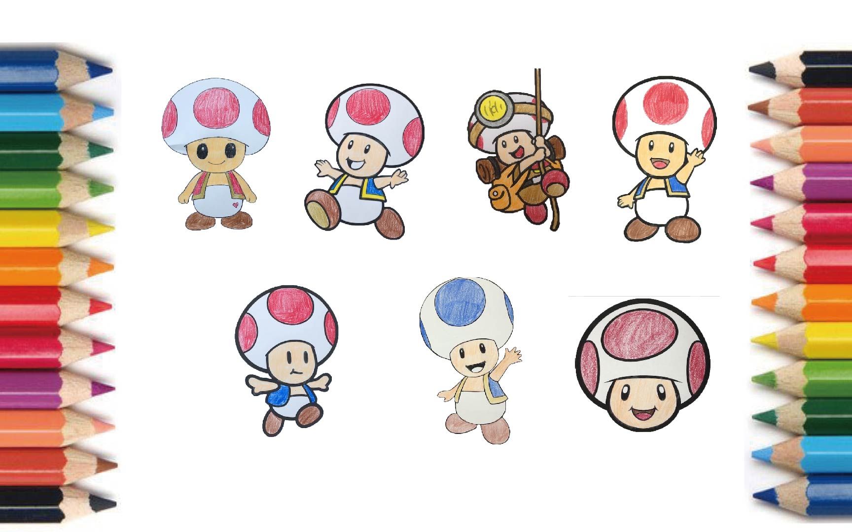 toad captain kinopio【塼り絵】キノピオ【画画】奇诺比奥队长 1571