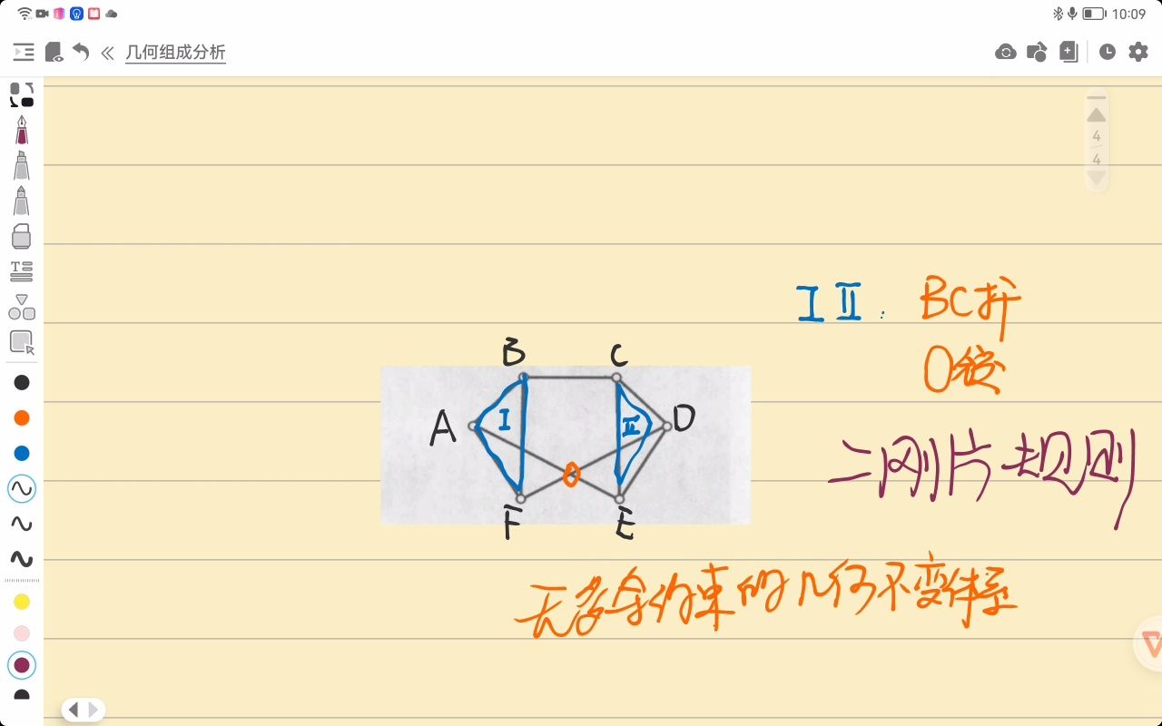 【建筑力学3版李前程】几何组成分析51(d)哔哩哔哩bilibili