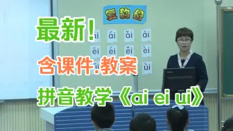 拼音教学《ai ei ui》公开课优质课【新课标】（有课件.教案逐字稿）