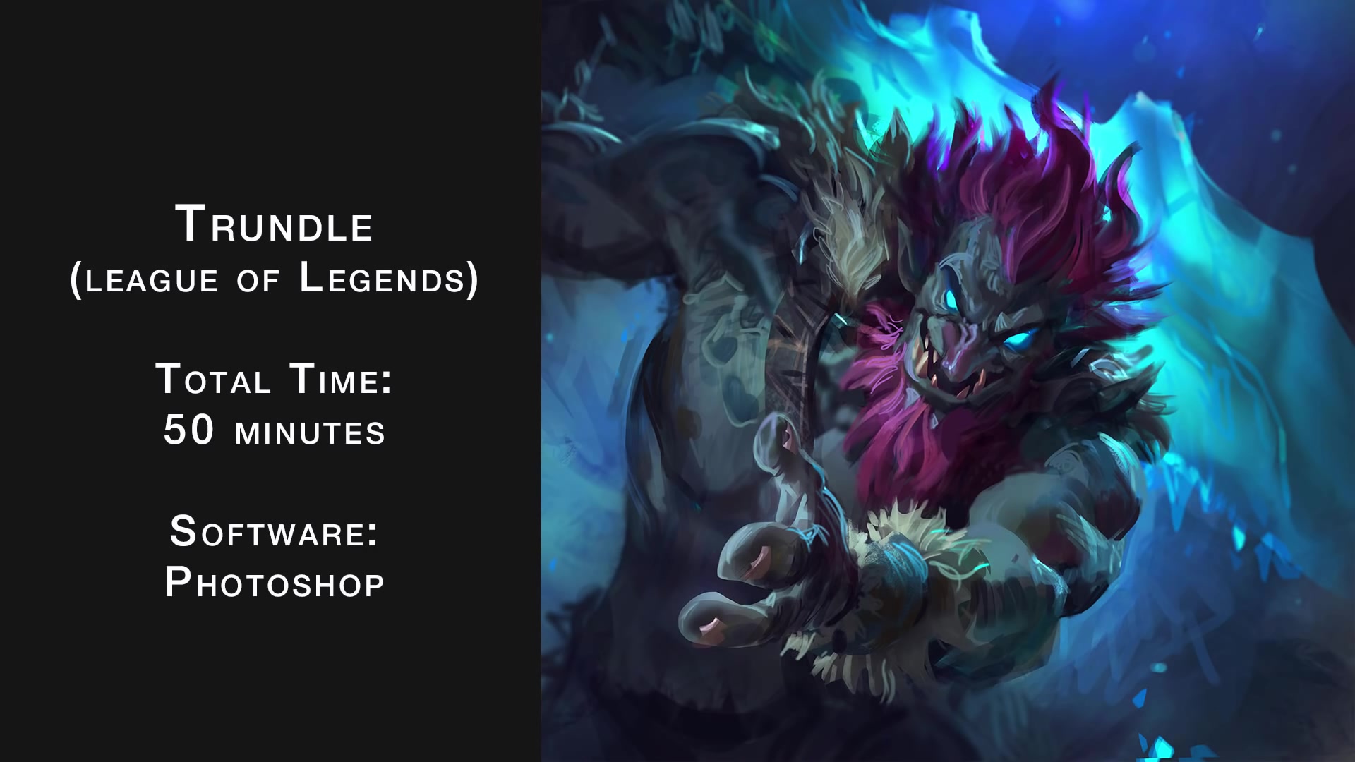 mike azevedo-诅咒巨魔-特兰德尔绘画过程