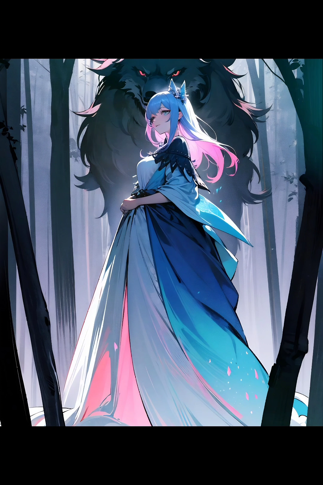 二次元冷艳森林公主