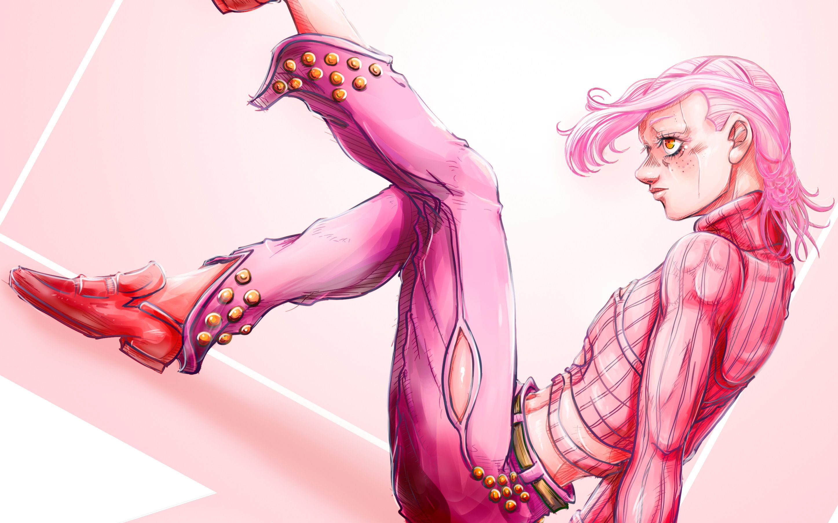 【jojo板绘】方块里的多比欧-上色_哔哩哔哩_bilibili