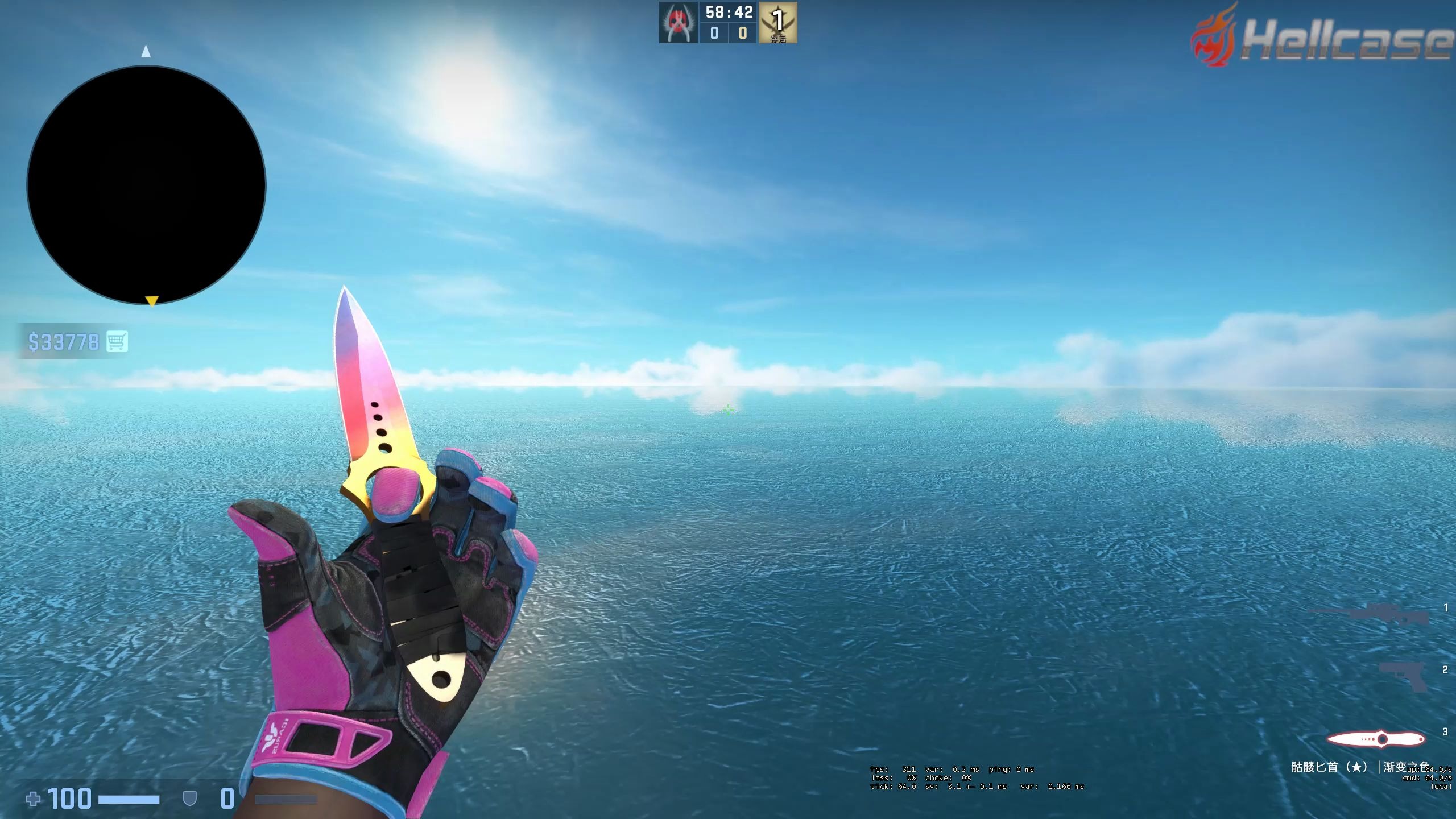 csgo 检视,骷髅匕首 永恒之枪 迈阿密.