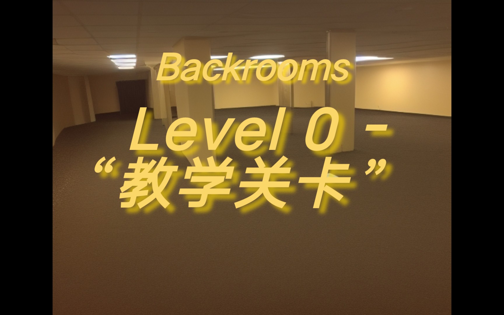 『The Backrooms 中文维基』Level 0  “教学关卡”哔哩哔哩bilibili