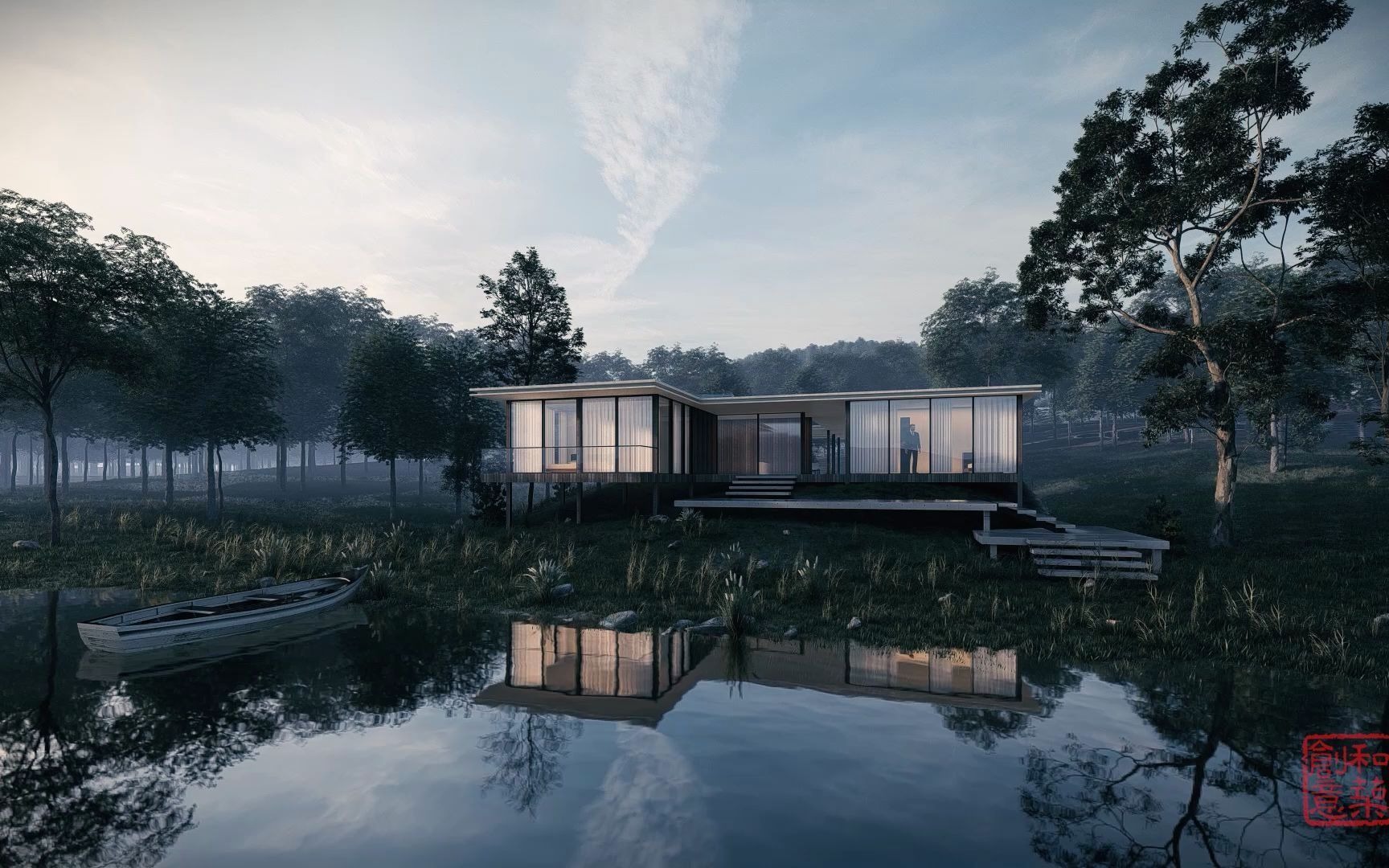 lumion表现动画湖景别墅动画渲染