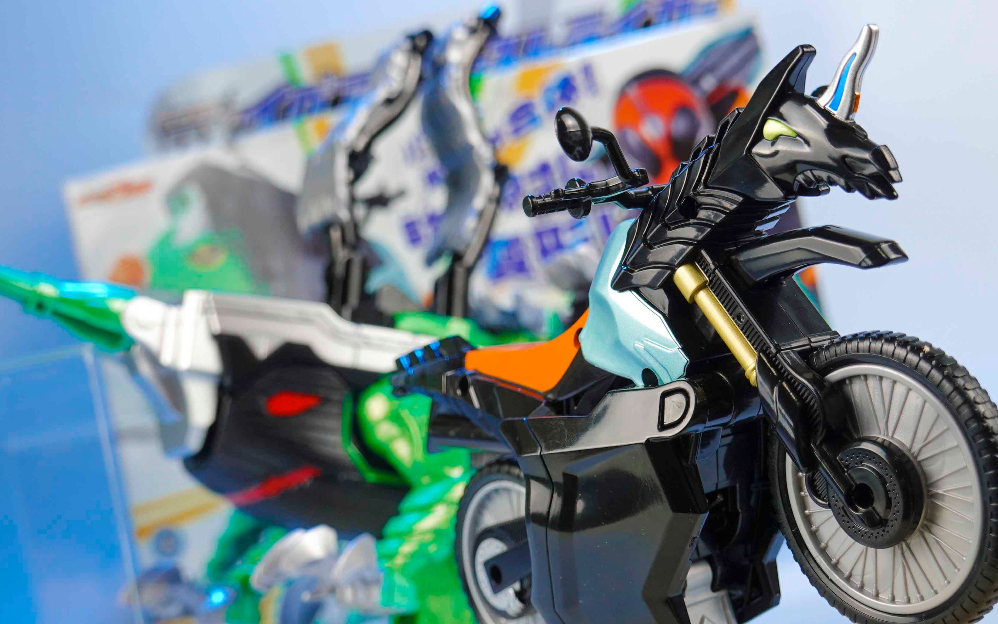 玩家角度假面骑士最后的合体摩托玩具dx幽灵船摩托假面骑士ghost