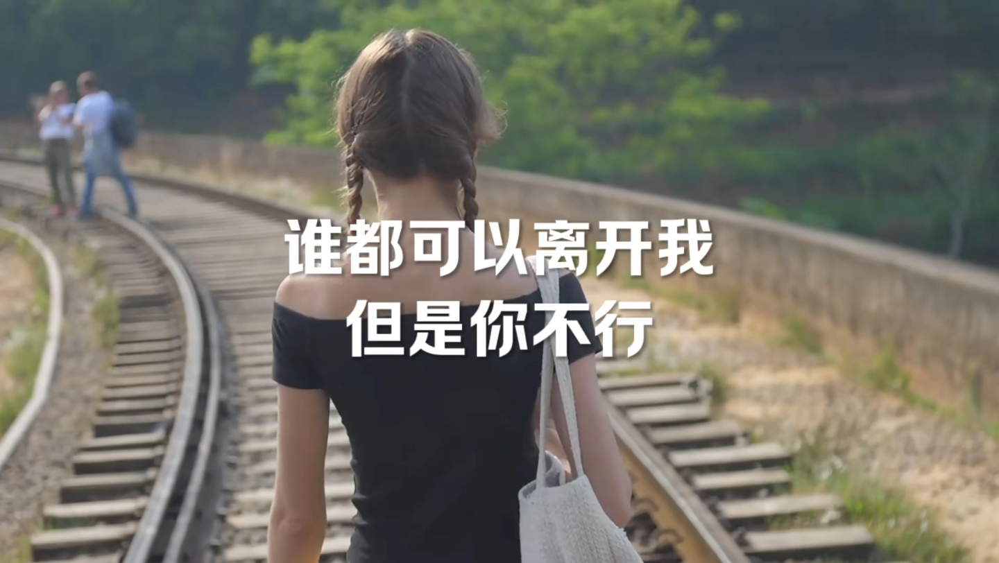 谁都可以离开我,但是你不行,我谁都可以离开,但唯独离不开你