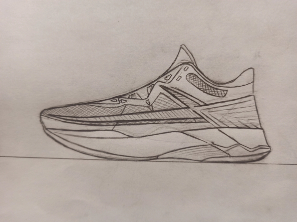 球鞋设计图手稿图片