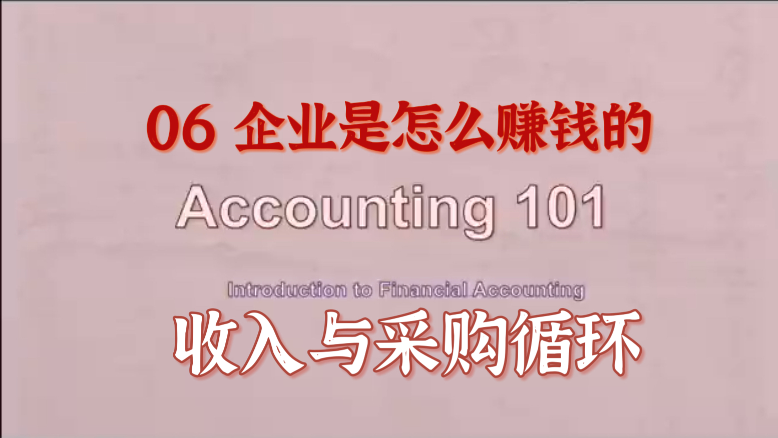 半小时财务会计超基础入门 financial accounting 101  06 收入与采购 企业是怎么赚钱的哔哩哔哩bilibili