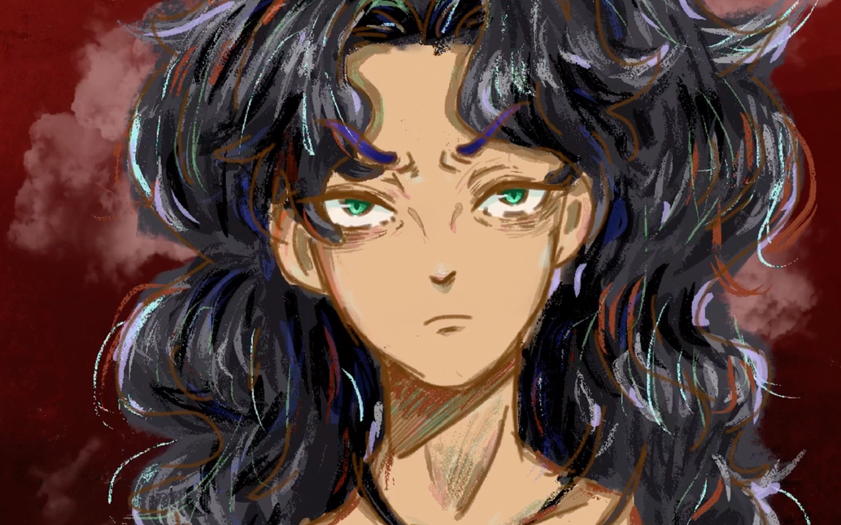 一个头发乱糟糟的of