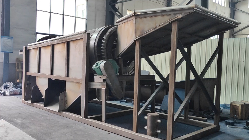 双层无轴滚筒筛沙筛石机