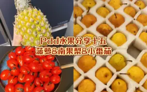 Video herunterladen: 菠萝&南果梨&小番茄Pdd水果分享十五期～总体平平无奇的一期