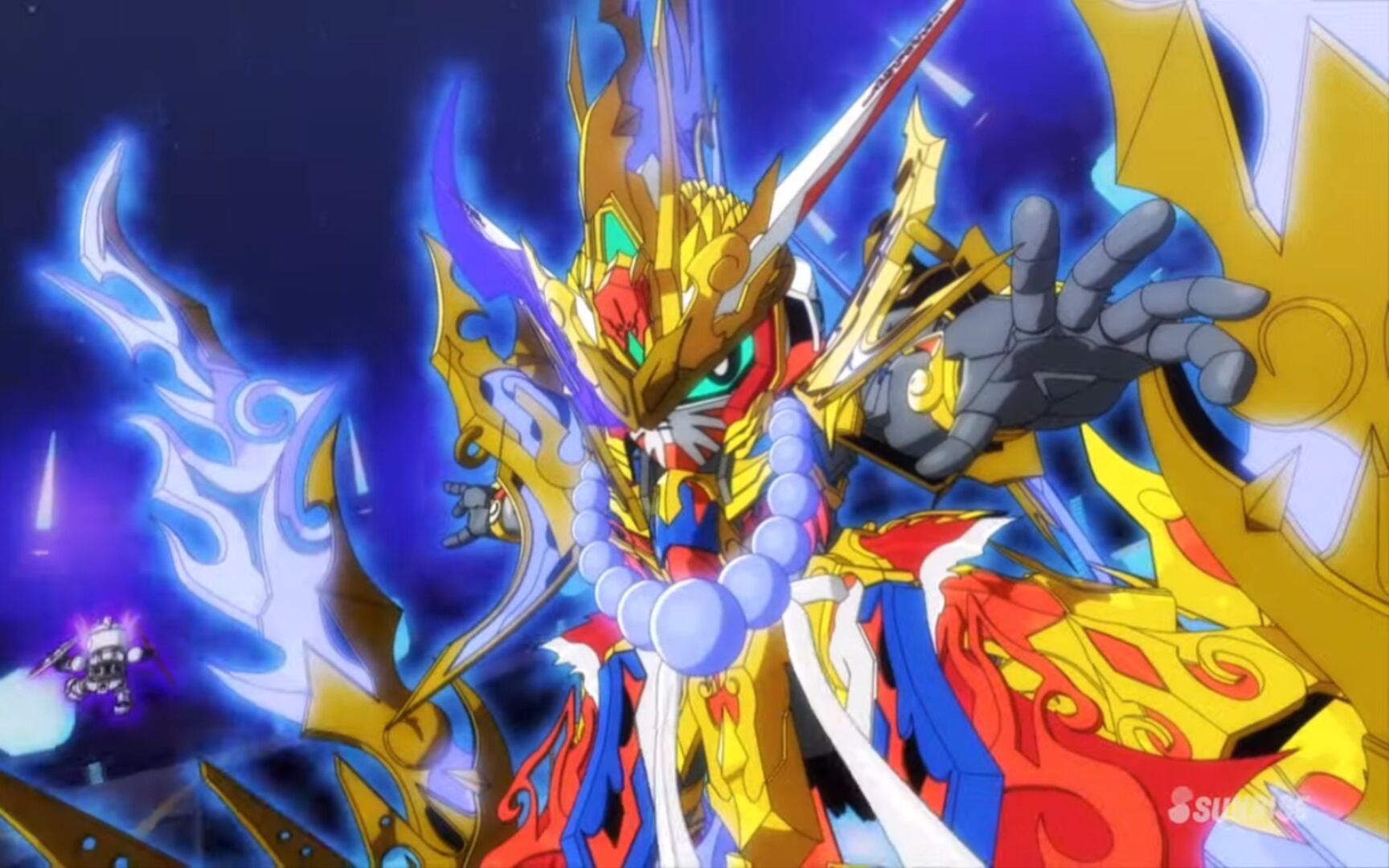 sd高达世界群英集第三话打斗场景沙悟净脉冲高达登场