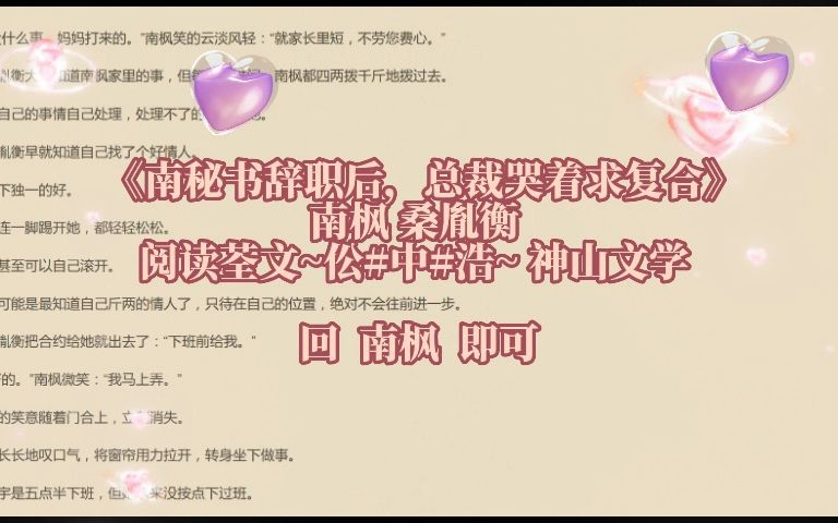 完本小说「南枫桑胤衡」别名《南枫桑胤衡》哔哩哔哩bilibili