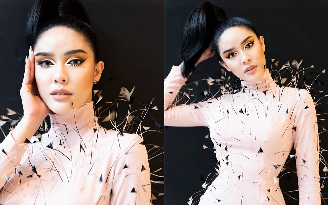 泰国美妆和变性人妮莎一起挑战用化妆品店试用品完成全脸妆容护肤分享