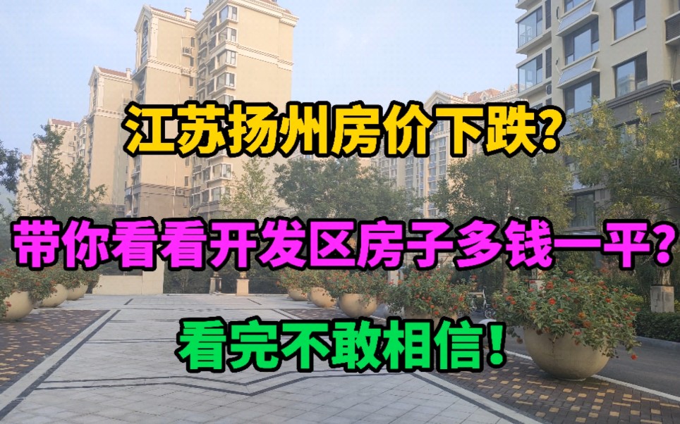 江苏扬州房价下跌?带你看看市里房子一平多钱,看完不敢相信哔哩哔哩bilibili