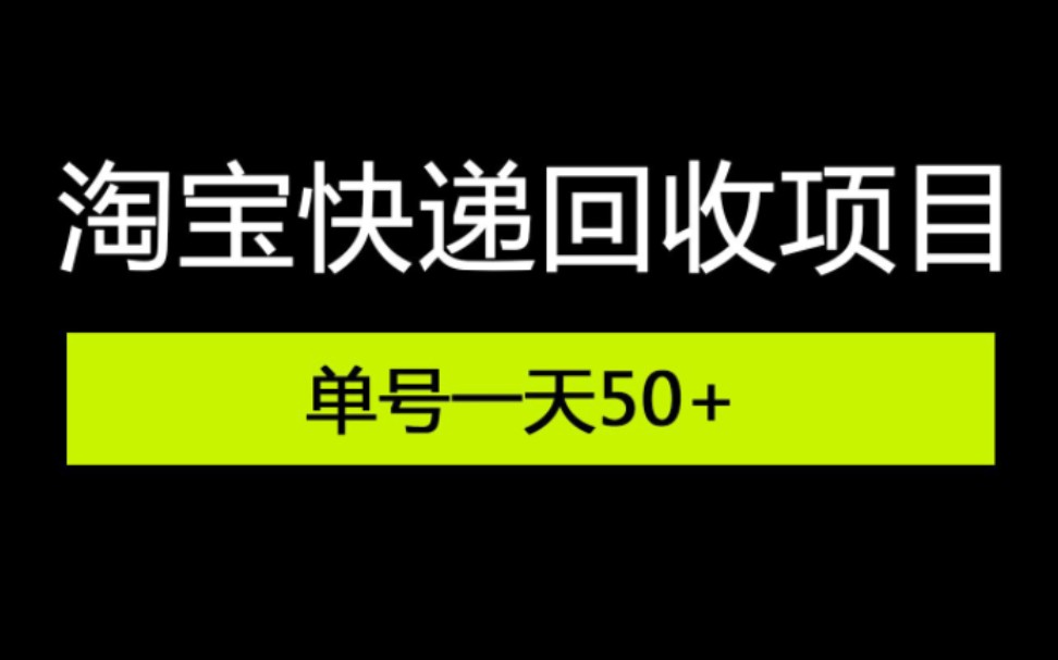 淘宝快递回收项目 一单0.2 全程自动挂机下单 解放双手哔哩哔哩bilibili