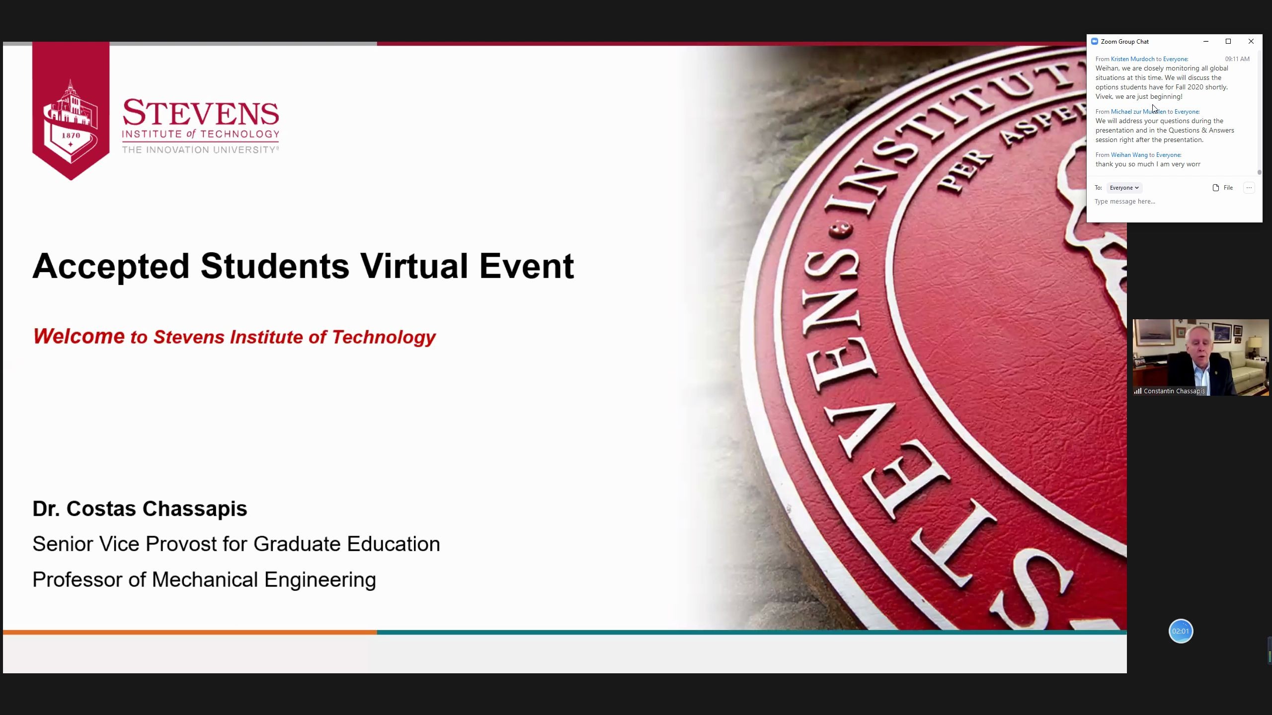 Stevens 06/09 admitted student virtual event哔哩哔哩bilibili