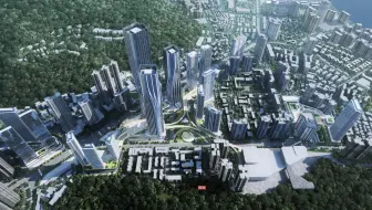 华阳国际设计集团 深圳盐田田心工业区城市设计竞赛方案动画