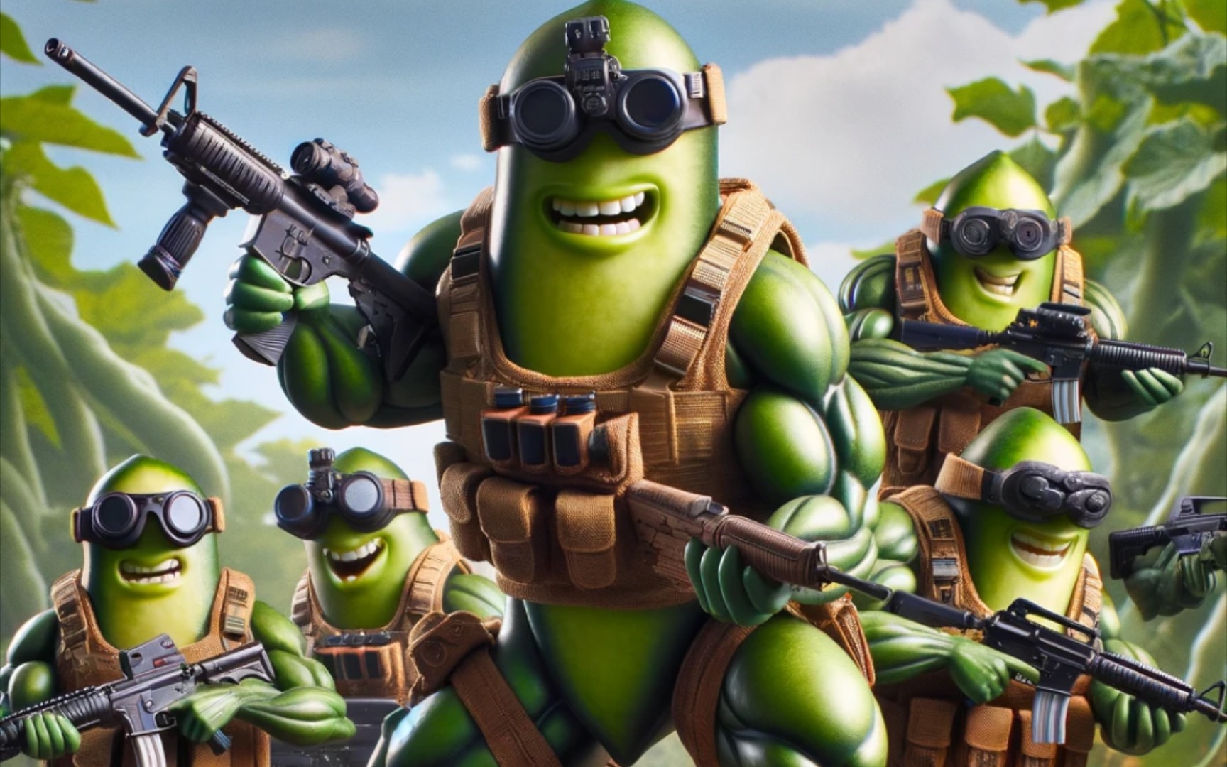 画一个蚕豆突击队,并让它不断升级!