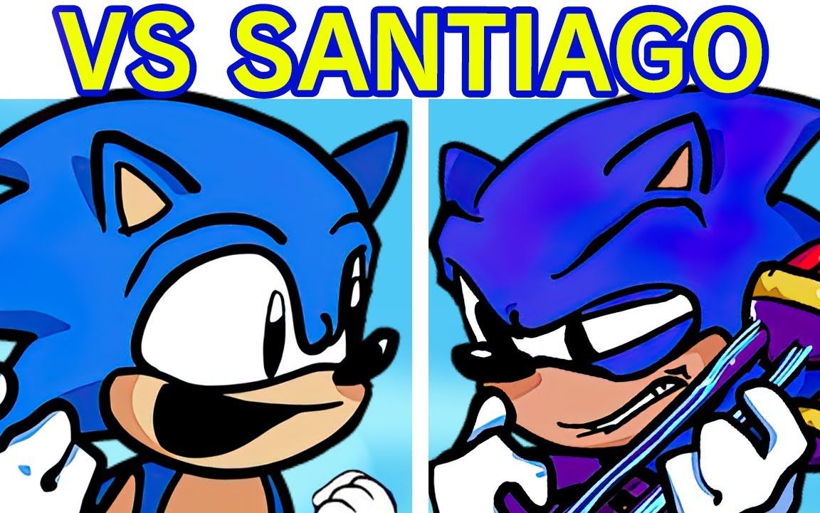 [图]Friday Night Funkin' VS SANTIAGO _ Sonic The Hedgehog (FNF Mod_Hard) (Faker)