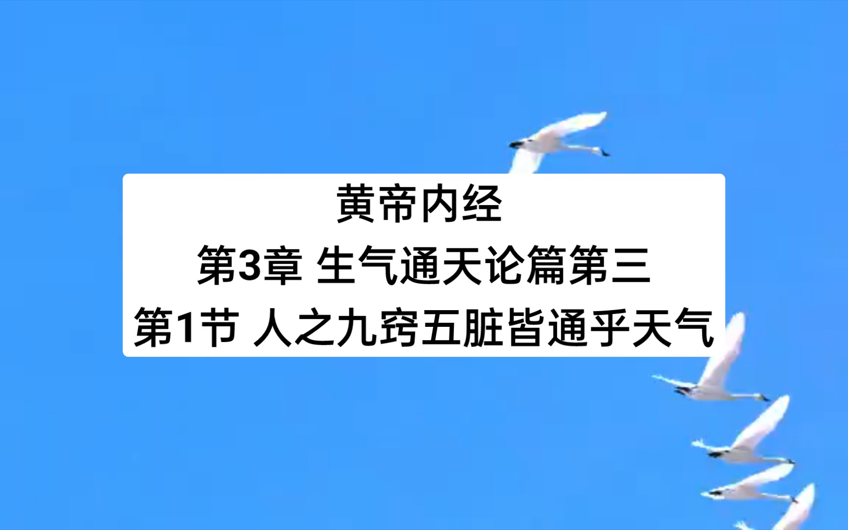 [图]黄帝内经 第3章 生气通天论篇第三第1节 人之九窍五脏皆通乎天气