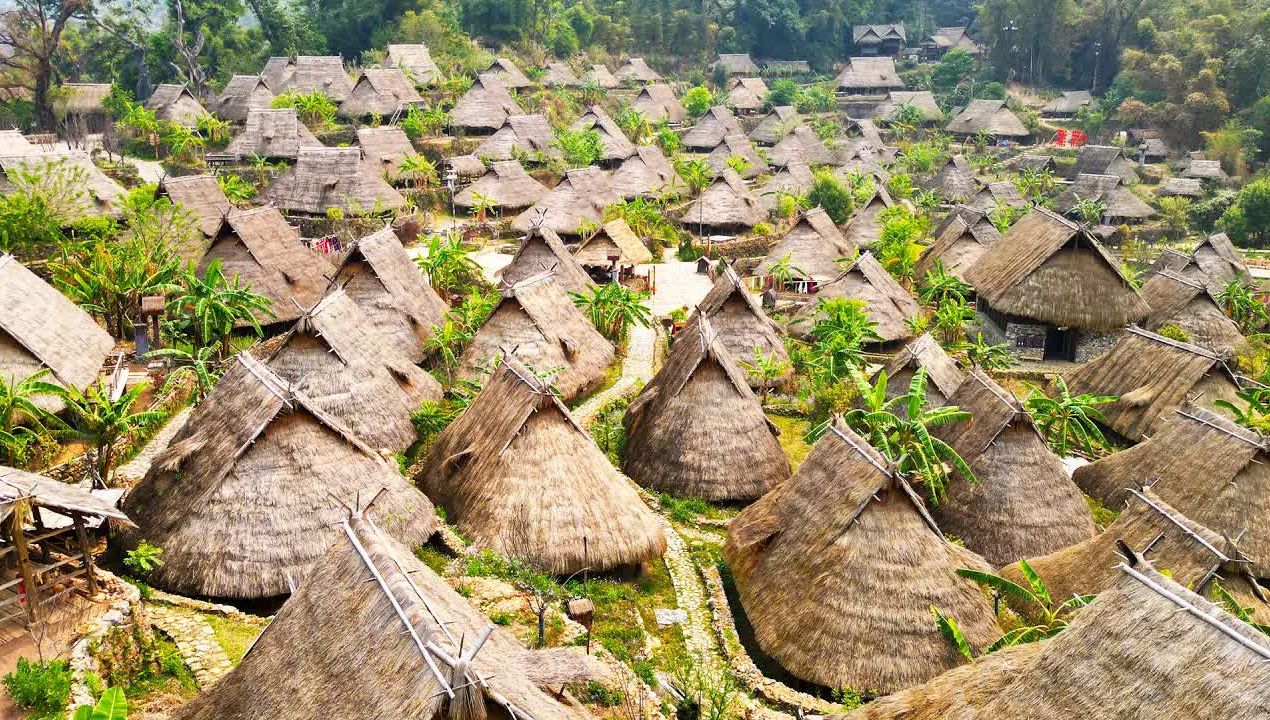 中国最后的原始部落:翁丁村,佤族舞蹈和文化的遗存