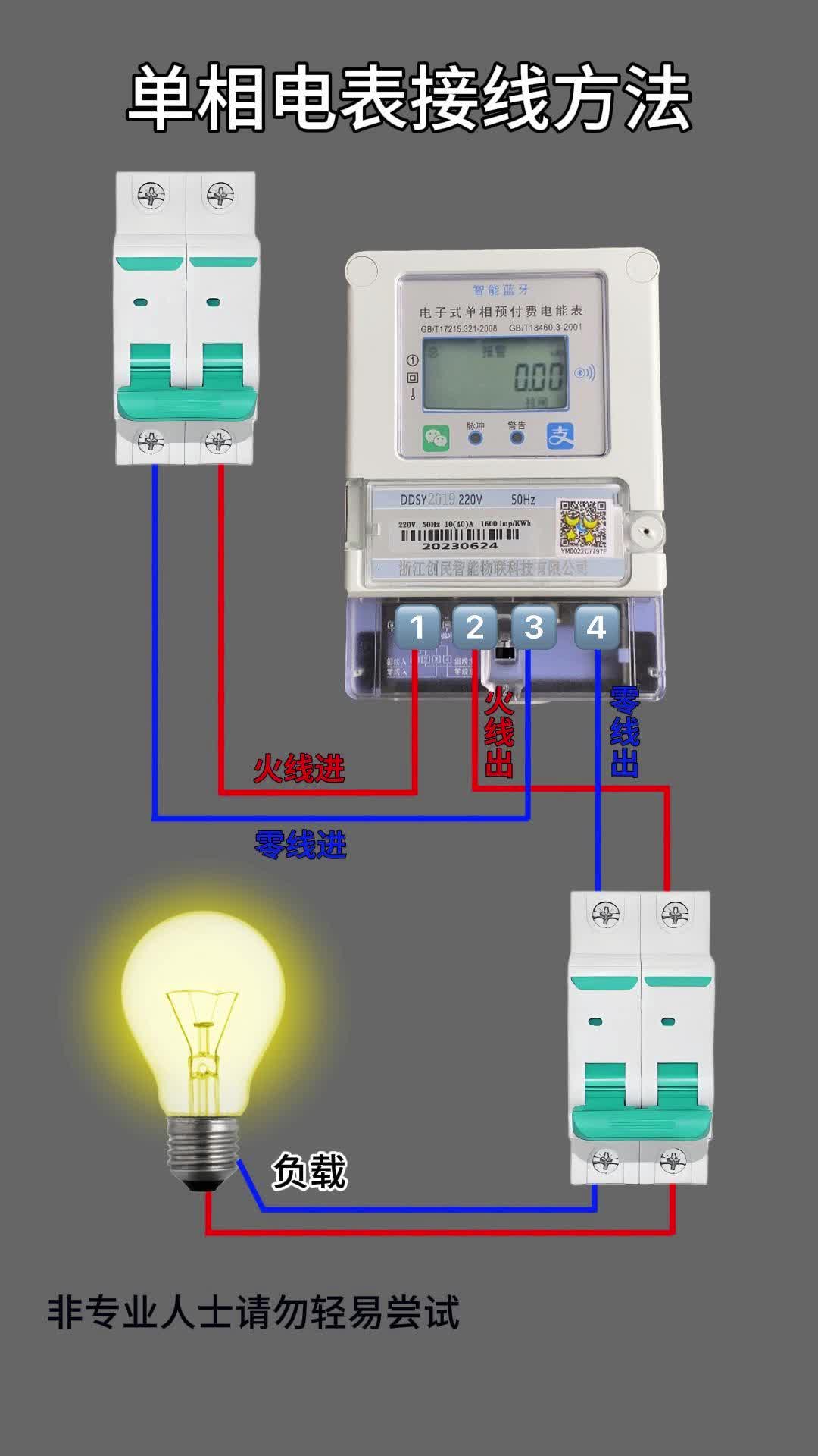 单相电表接线方法