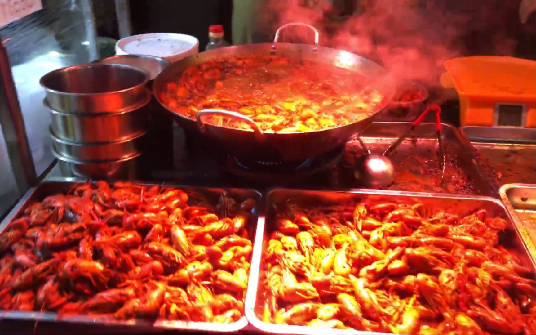 城阳吕家庄夜市一角