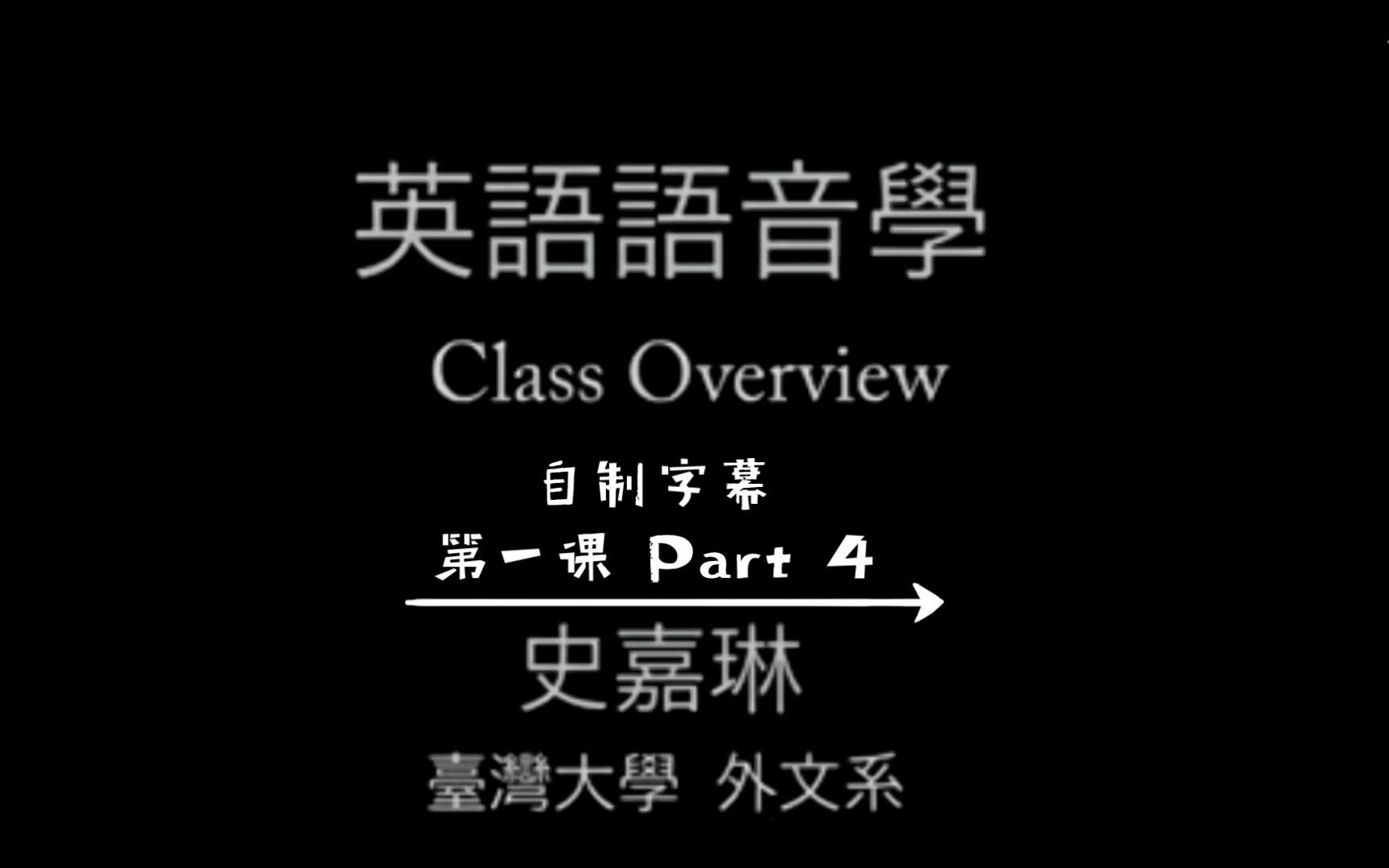 【自制字幕】史嘉琳教授|英语语音学 第一节课 PART 4哔哩哔哩bilibili