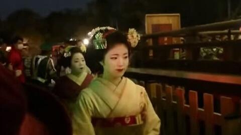 16 京都東山花灯呂上七軒勝奈 御所車 舞妓八坂神社 哔哩哔哩 Bilibili