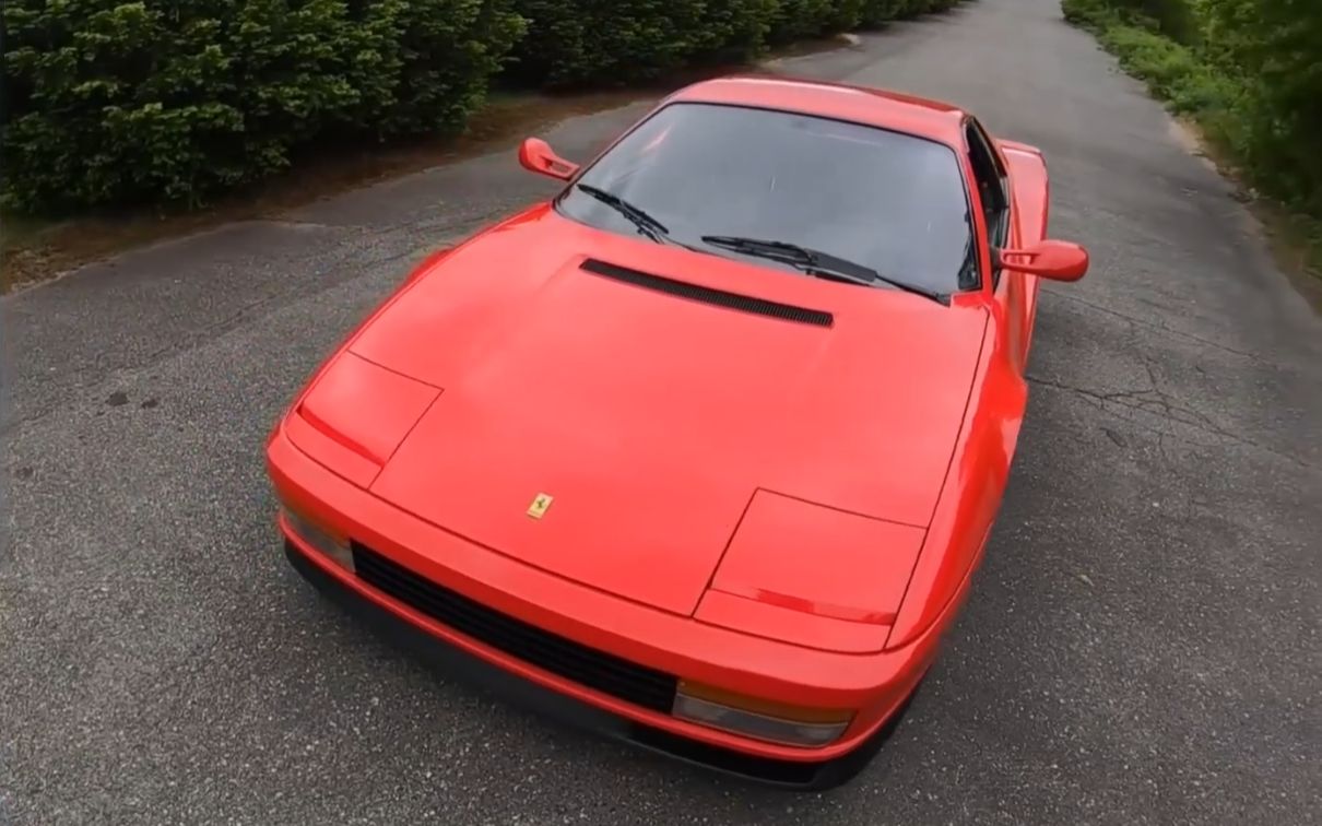 法拉利 ferrari testarossa 1988款手动挡 白天路试-第一视角试驾