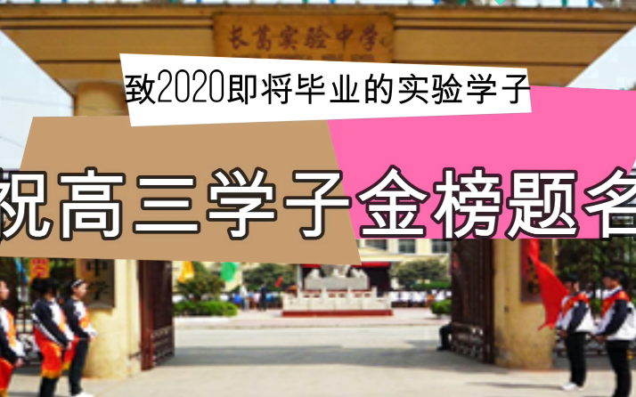 长葛实验中学2020高考必胜哔哩哔哩bilibili