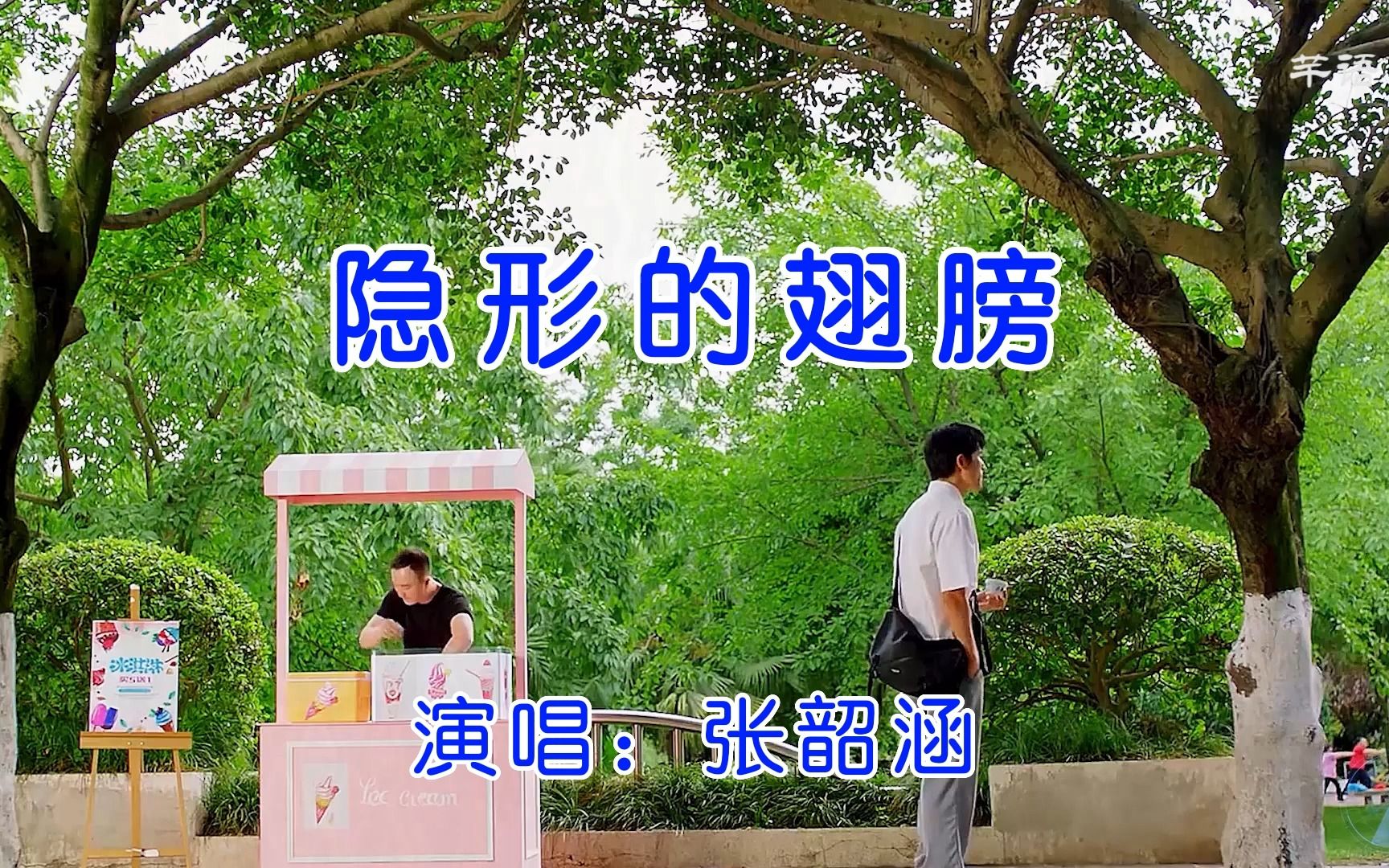 [图]张韶涵《隐形的翅膀》高清1080P卡拉OK字幕MV，青春的回忆，歌声温婉让人陶醉其中